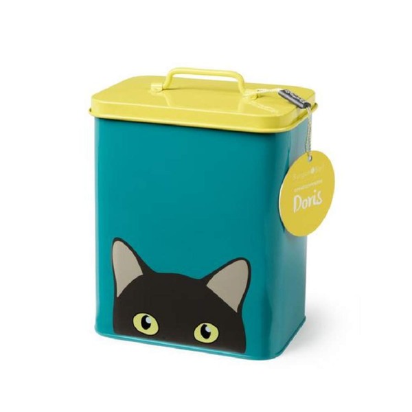 Burgon & Ball Creaturewares GCR/CAT Pet Food Storage Tin Doris' Cat