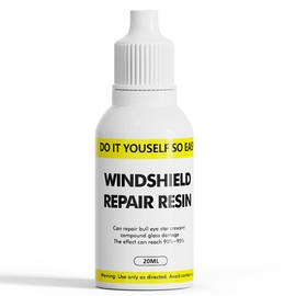 XTryfun Windshield Repair Resin, Car Windshield Crack Repair Liquid, Automotive Glass Repair Fluid Quick Fix for Chips, Cracks, Star-Shaped Crack