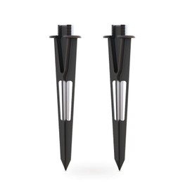 GOODSMANN 2PCS Metal Ground Spike Stake Male Thread Replacement 3/4-14NPSM for Low Voltage Landscape Lights Compatible with GOODSMANN Lights 9920-4820-02