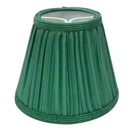 Royal Designs Designer Mushroom Pleat Empire Clip On Chandelier Lamp Shade, Green, 3" x 5" x 4.5"