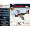 Mustang P51 balsa model airplane kit, WW2 USAF, fighter plane