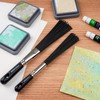 2Pcs/Set Splatter Brush Abstract Art Brush |Flat/Round Splatter Brush| for
