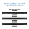 Metal Scale Ruler,30cm Triangular Scale Rulers for Architects Engineers, Metric