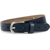 styleBREAKER 03010110 Women's Leather Belt Plain Colours with Aztec Prongs