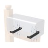 yskjyxgs Adjustable Mailbox Bracket,Carbon Steel,Adjustable Design(fits mailboxes with 5-1/4" to