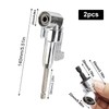 Jetisva 2pcs 105 Degree 1/4 Right Angle Drill Attachment 90