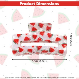 Watermelon Hair Clips, Watermelon Claw Clips, Summer Fruit Hair Clip, Fruit Claw Clip