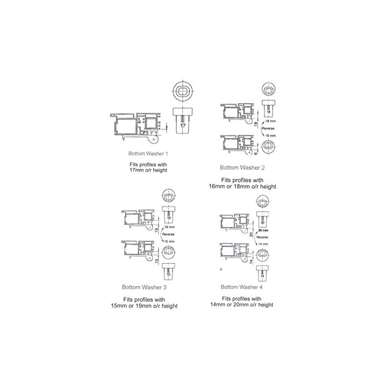 Mila Ideal Flag Upvc Door Hinge White Colour 100mm Heavy