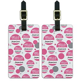 Graphics & More Hello My Name Is Ja-ja - Jasmine Hello My Name Is Carry-On Luggage, White