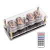 IN12 Glow Tube Clock with Remote Controller Electronic Digital Tube