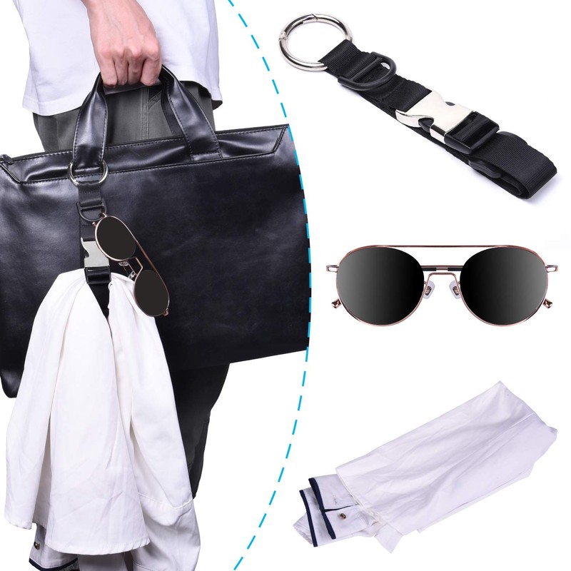 Wisdompro Add a Bag Luggage Strap Jacket Gripper, Baggage Suitcase