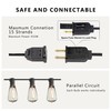 DAMAING Outdoor String Lights LED 100 FT Patio String Lights,52