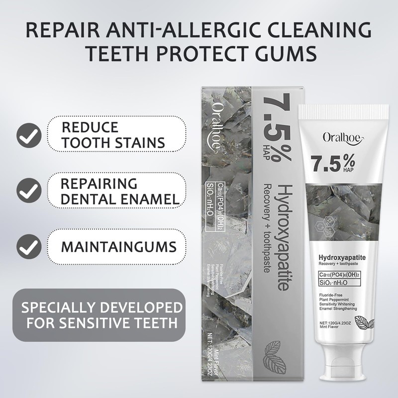 Pack of 2 Hydroxyapatite Toothpaste 120 g Hydroxyapatite Toothpaste Toothpaste