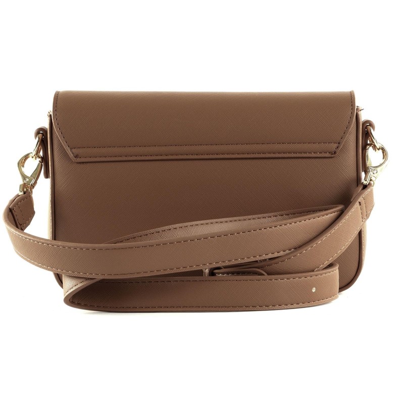 VALENTINO Zero Re Pattina Flap Bag Cuoio, Cuoio