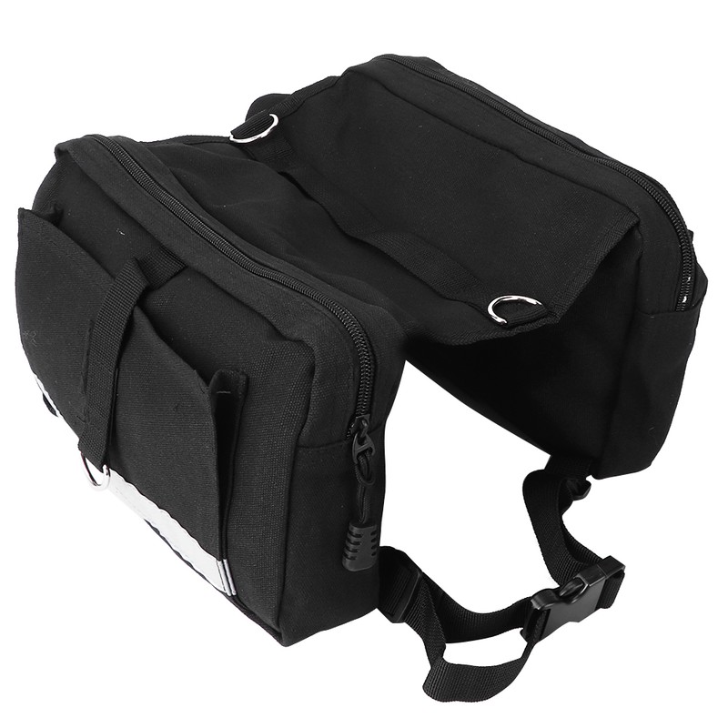 Reflective Stripe Canvas Bag Outdoor Sports Multifunction Large Capacity Pack