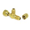 1/4" Access Valve Tee w/ Flare Nut, PK3