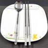 GARASANI Korean Traditional Cutlery Stainless Steel Spoons and Chopsticks Set