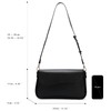 molshine Women's Shoulder Bag PU Leather Shoulder Bag Fashion Messenger