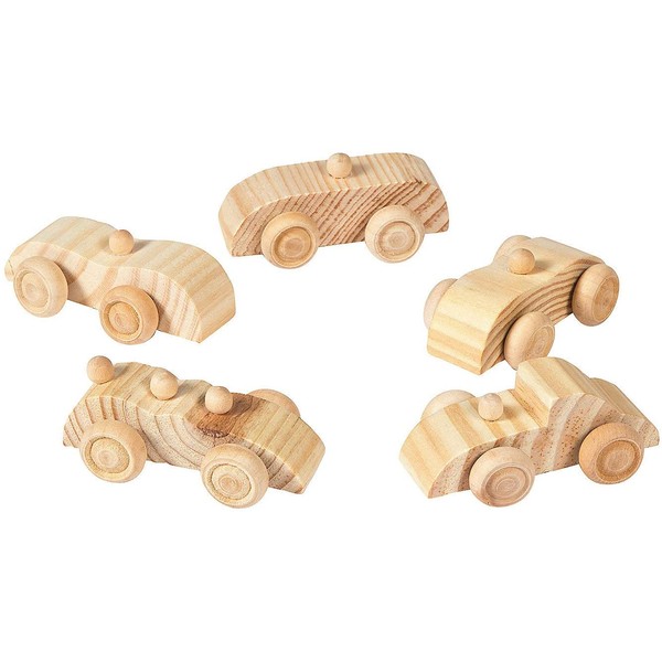 Unfinished Wooden Cars (Set of 12 Toys) DIY Crafts- Crafts for Kids and Home Activities