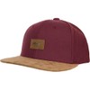 Reell Suede Snapback Cap, Maroon