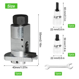 YUANYUU Set of 4 Spreader Wheel Bearing Housing Set, with Shock Absorber, Shock Absorber Sleeve, Key, Universal Insert Wheel Bearing Tool, Shock Absorber Tool, for Removal Suspension Strut and Car