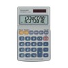 Sharp EL-250S Taschenrechner (8 Stellen, Solar- und Batteriebetrieb) Weiß