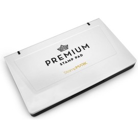 StampMark Premium Stamp Pad Medium Size 3" x 4" - for Traditional Rubber Stamps - Felt Pad Orange Color