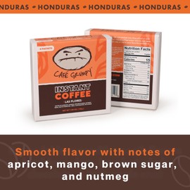 Café Grumpy Instant Coffee Single Serve, Honduras Medium Roast Arabica Blend Packets, Quick Prep Travel Ready Office Coffee Packets, 6 Pack (30g)