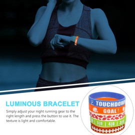 30 Pulseras De Silicona De Fútbol Para Fiestas De Fútbol ​​Pulseras De Goma Motivacionales Rellenos De Bolsas De Con Temática Deportiva Para Decoración De Fiesta De