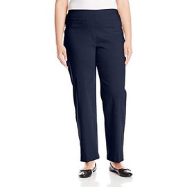 Ruby Rd. womens Plus-size Pull-on Solar Millennium Tech Super Stretch Pants, Navy, 24 US