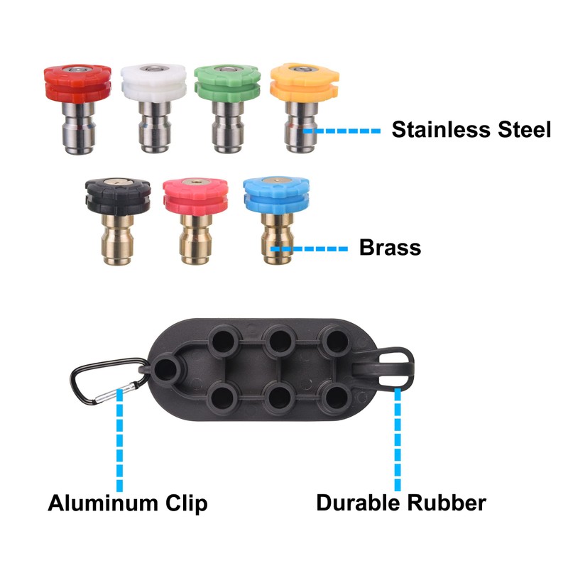 PWACCS Pressure Washer Pivoting Coupler Kit, 240 Degree Rotation, Pressure
