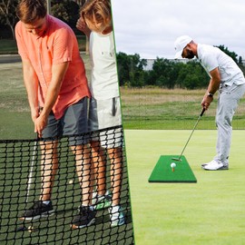 Golf Net,10Ft,15Ft,20Ft,25Ft,30Ft Golf Practice Net,Golf Hitting Net Perfect for Backyard and Indoor Usage – Multi-Functional Sports Netting (10 x 15 FT+Mat, Green)