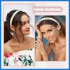 RENEWREVITAL 2 Pcs Solid Simple Satin Headbands, Fashion Hair Hoop