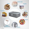 GUOYIHUA Storage Box with Lid Fabric, Lockable Box, Folding Box