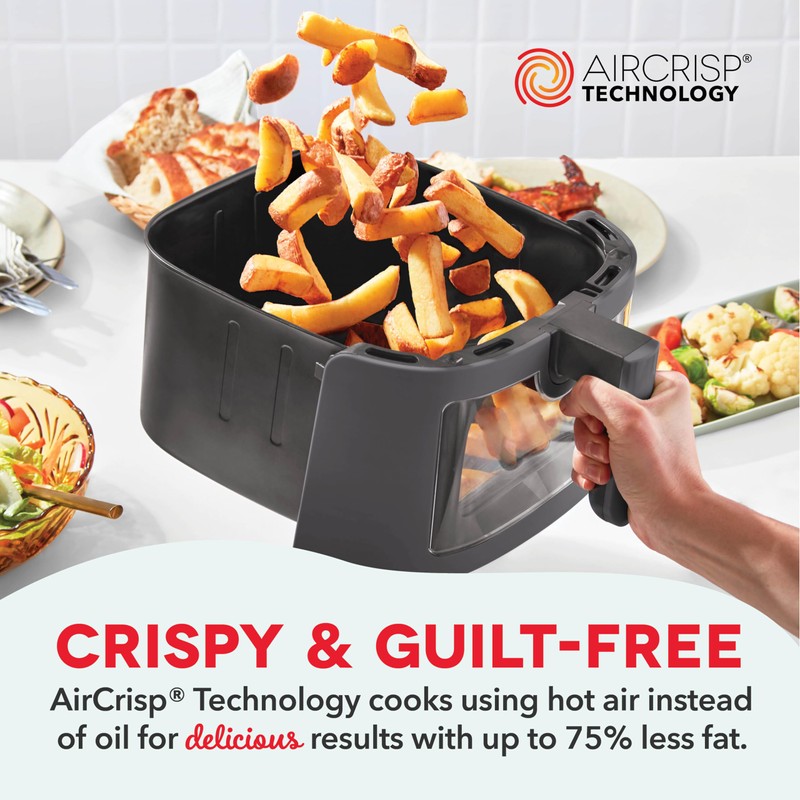 DASH 7qt Clear View Digital Air Fryer - Forged Iron