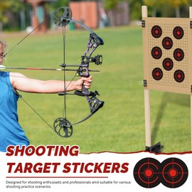 Splatter Target Stickers, 3 Inches Target Stickers, Fluorescent Yellow Splatter Targets, Targets for Shooting Range, Target Practice Shooting, Hunting Targets and Accessories (Black)
