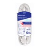 Volteck EDA-5B, Extensión doméstica aterrizada 5 m blanca con clavija