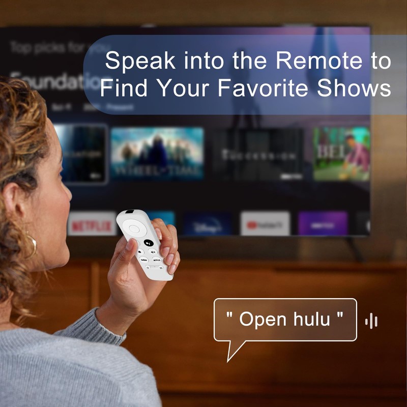 Voice Remote for Google Chromecast TV, G9N9N Replacement Remote Control