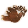 IconsGr Ancient Greek Dove of Peace Keyring with Olive Branch,