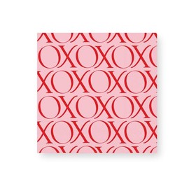 Bonjour Fête XO Large Paper Party Napkins | 3-Ply Napkins for Valentine's Day, Birthday, and Holiday Decorations | Premium Lunch Napkins | Pack of 20, 6.5" Folded | Premium Party Supplies
