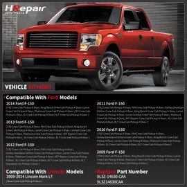 HRepair Rear Door Wiring Harness fits for Ford F150 Crew Cab 2009 2010 2011 2012 2013 2014 Replace# 9L3Z-14630-CAA(Rear Right)