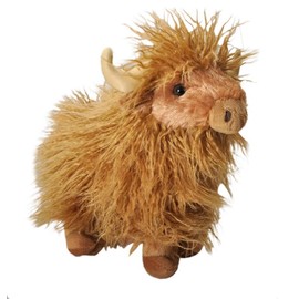 The Petting Zoo Highland Cow Plushie Stuffed Animal, Gifts for Kids, Wild Onez Wildlife Animals, Standing Cow Plush Toy, 12 inches
