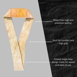 RYXX Premium Leather Weightlifting Straps | Versatile lifting straps made for Grip | Quality gym accessories for Men and Women | Weight lifting straps | Made in the UK | (Brown - Max Comfort)