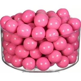 1 Inch Gumballs for Gumball Machin, Celebration Chewing Gum Balls (110 Count, Pink)