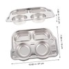 Ciieeo Stainless Steel Dinner Plate Compartment Children's Plate for Family