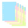 burkfeeg 25 Sheets / 5 Sets Folder Dividers A5 6