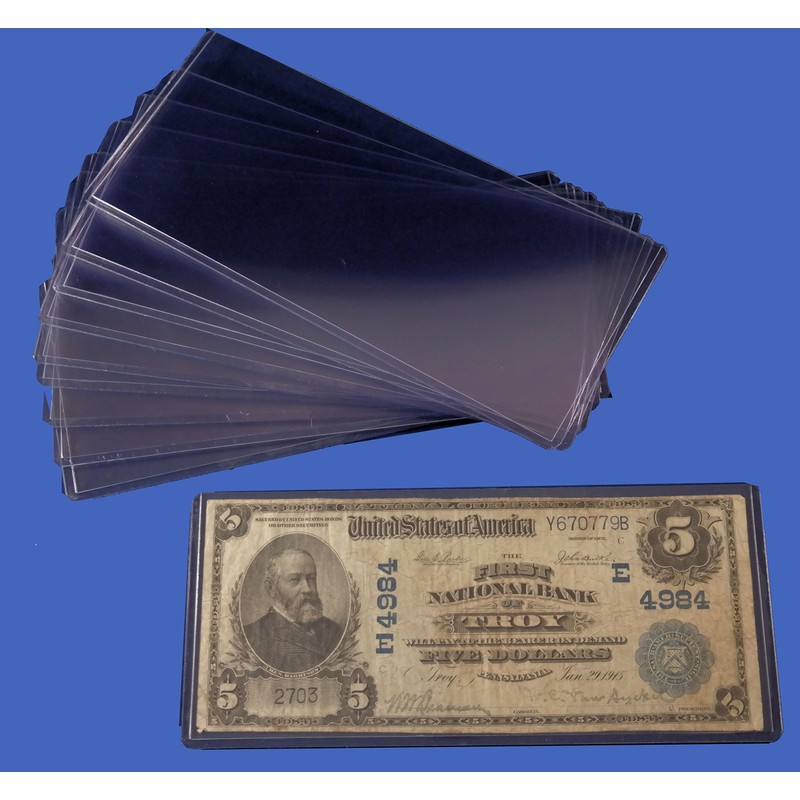 Guardhouse Currency Sleeves for Large Banknotes 100 Pack