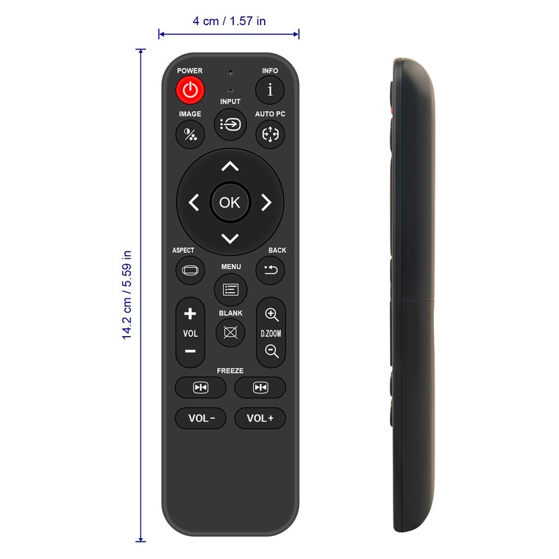 VINABTY Projector Remote Control Replacement for Canon RD-439E RD439E LV-7380