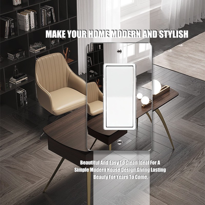 Mirror Light Switch Plates Single Rocker 4.72" X 2.91" Switch