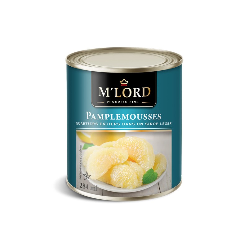 M'Lord Grapefruit, Light Syrup, Delicious Juicy Flavour, Low Calorie, 284ml